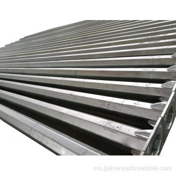 Q235 Hot Dip Galvanized Steel Lampu Lampu Lampu